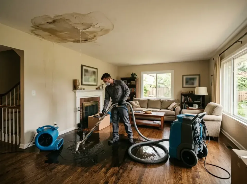 attic-pipe-burst-ceiling-drip-008 — frequently asked questions, Water Damage Restoration & Carpet Care in South Blooming Gro…